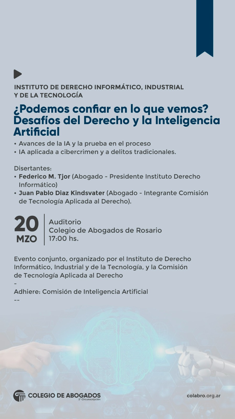 ¿Podemos confiar en lo que vemos? Desafíos del Derecho y la Inteligencia Artificial. - Avances de la IA y la prueba en el proceso - IA aplicada a cibercrimen y a delitos tradicionales - 20/03/2024